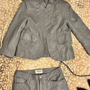 Zadig & Voltaire Gray Leather Apparel